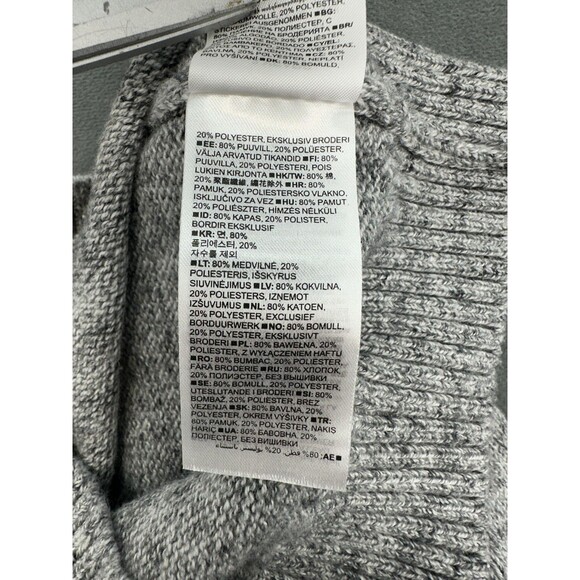 Baby GAP Cardigan Sweater 3 Years Gray Button Front Teddy Bear Logo Cotton - Picture 7 of 11